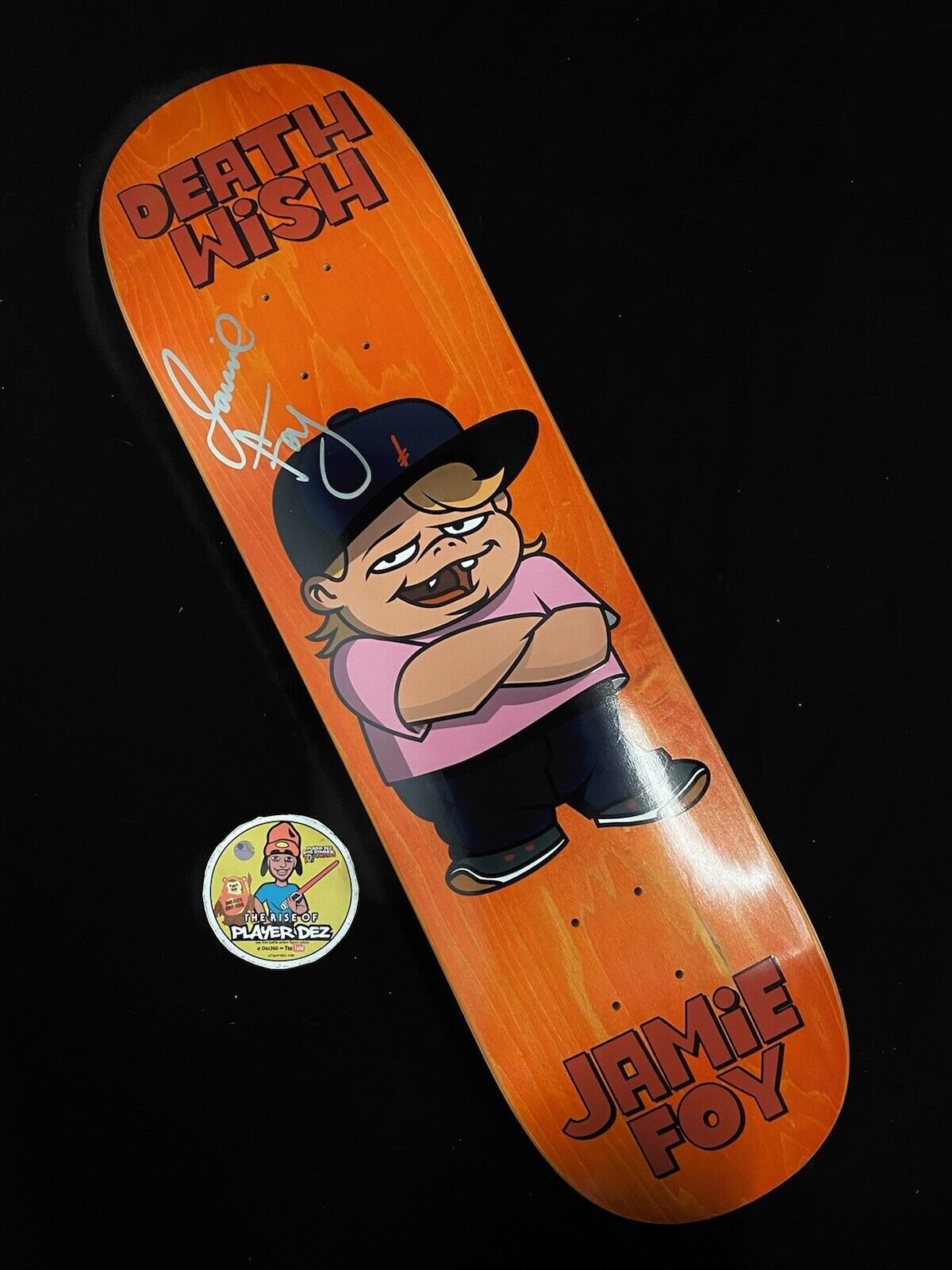 Signed Jamie Foy Big Boy Autographed Skateboard Deck Life With Louie Anderson Deathwish