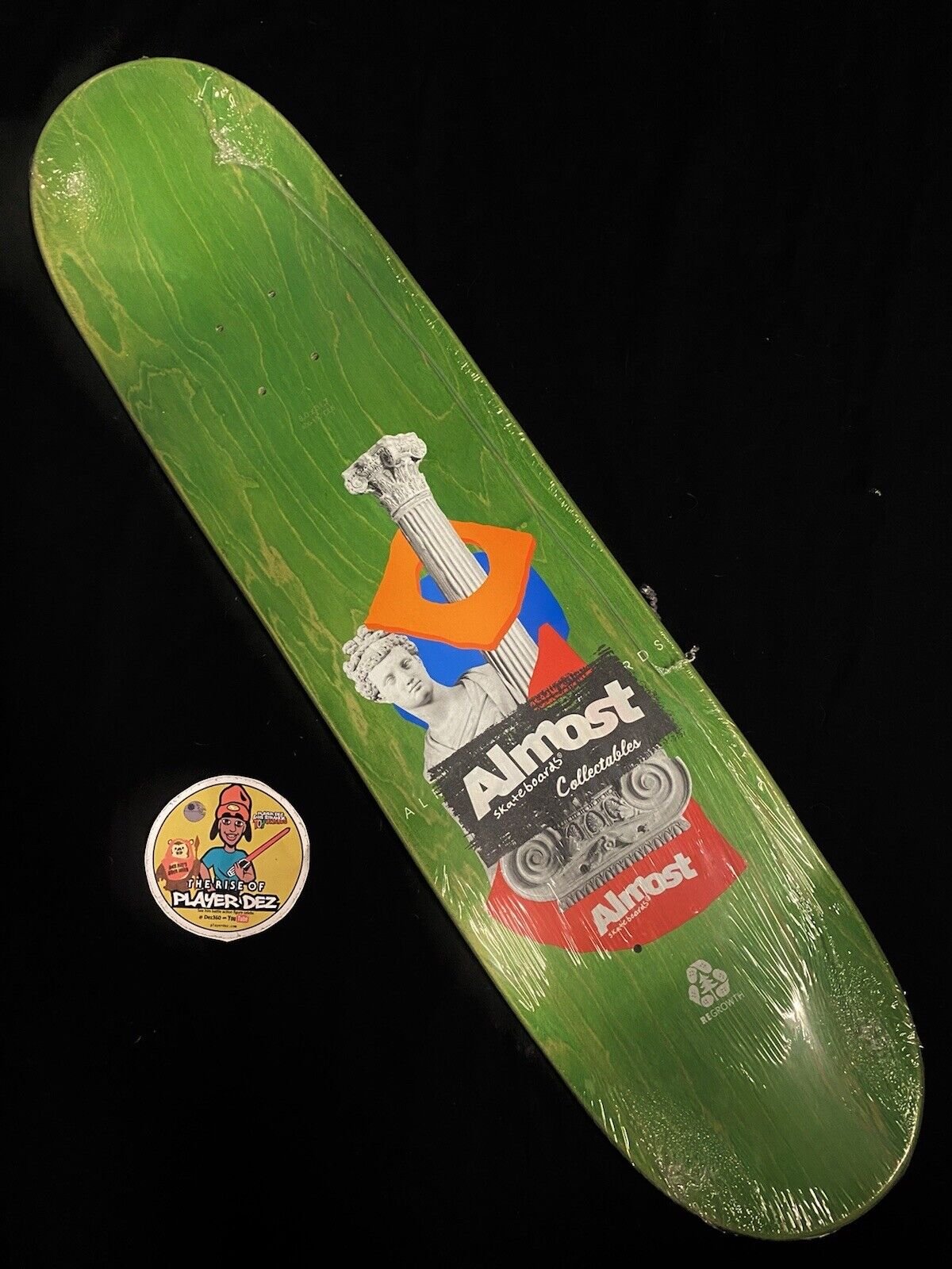 Signed John Dilo Reverse Griptape Panther Almost Autographed Skateboard Deck Collectibles