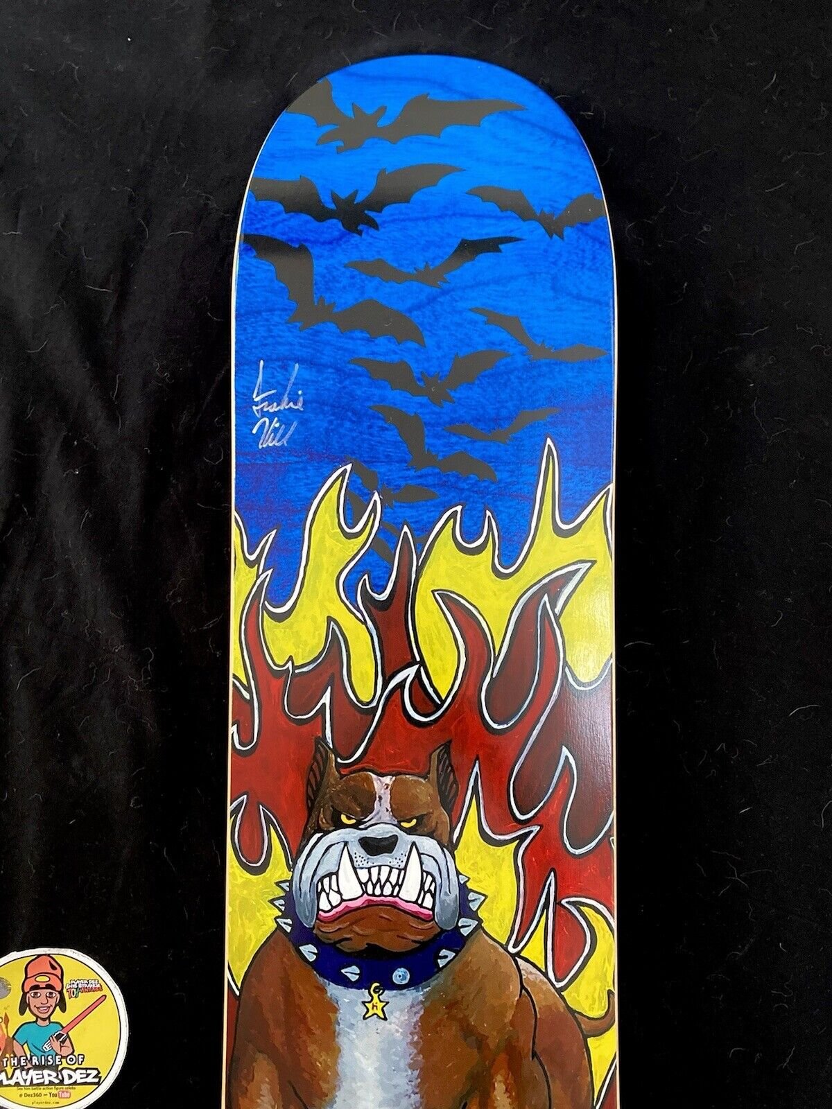 Signed Frankie Hill Bats Bulldog Autographed Skateboard Deck Limited Edition