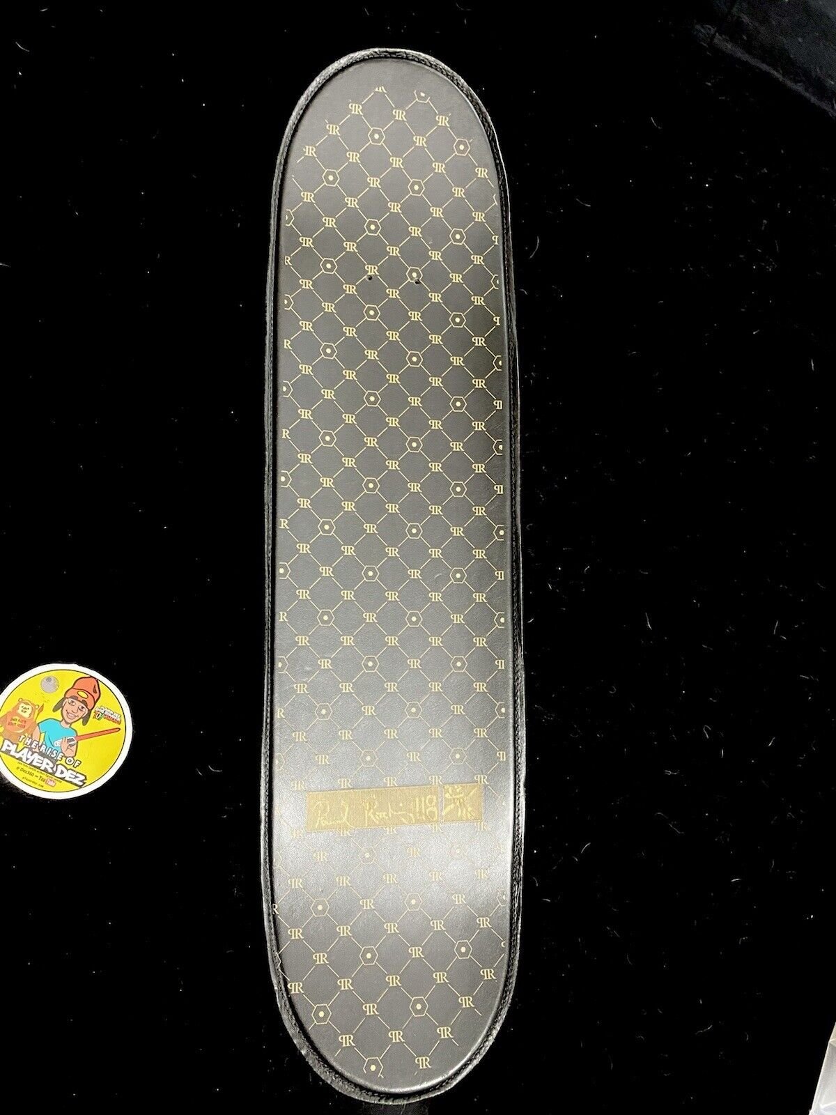 Signed Paul Rodriguez Pattern Monogram Autographed Skateboard Deck PROD