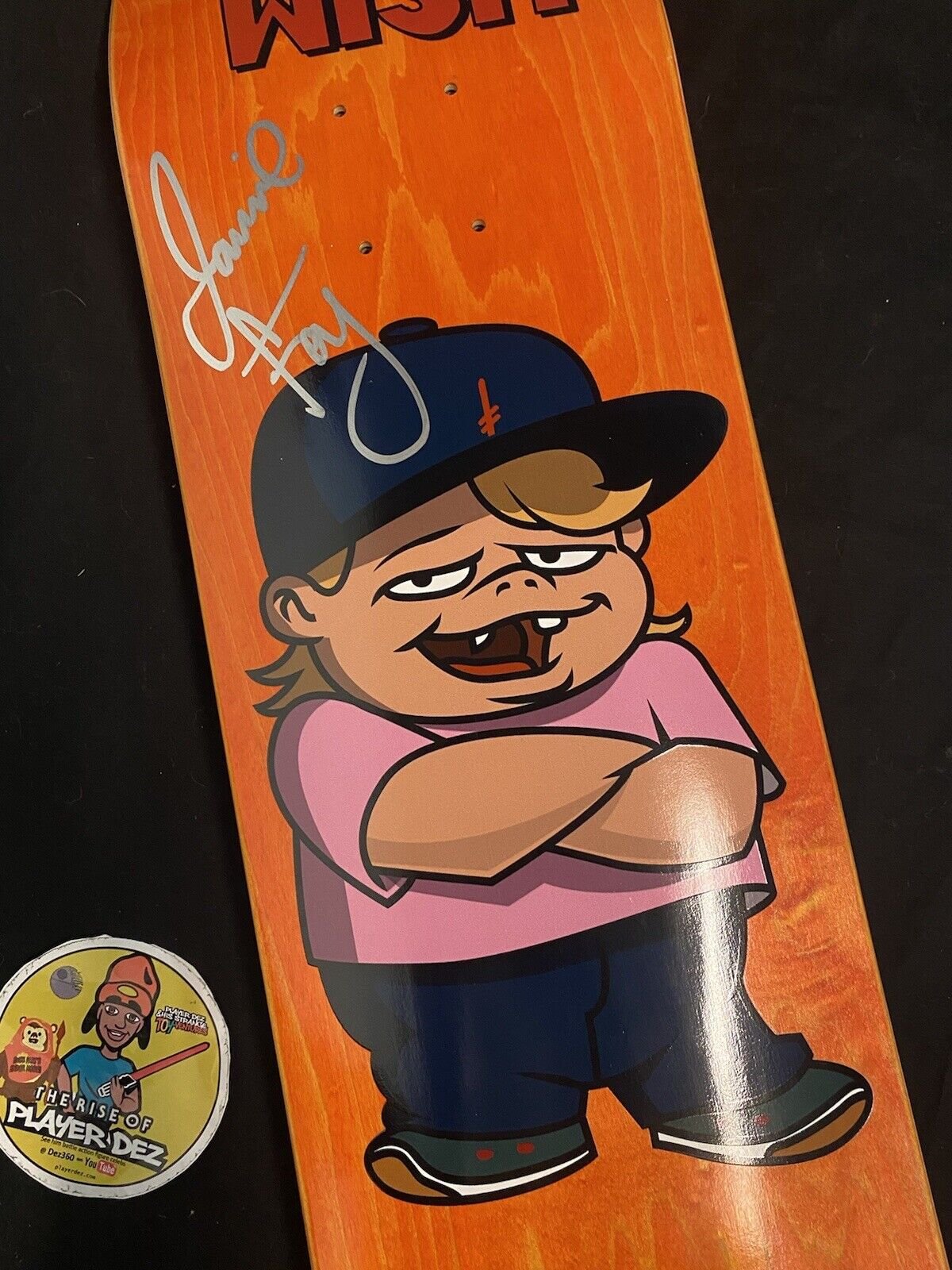 Signed Jamie Foy Big Boy Autographed Skateboard Deck Life With Louie Anderson Deathwish