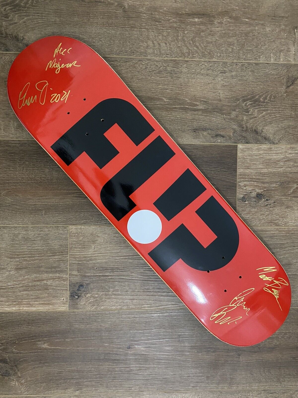 Signed Lucas Rabelo Flip Autographed Skateboard Deck Luan Oliveira Matt Berger Alec Majerus