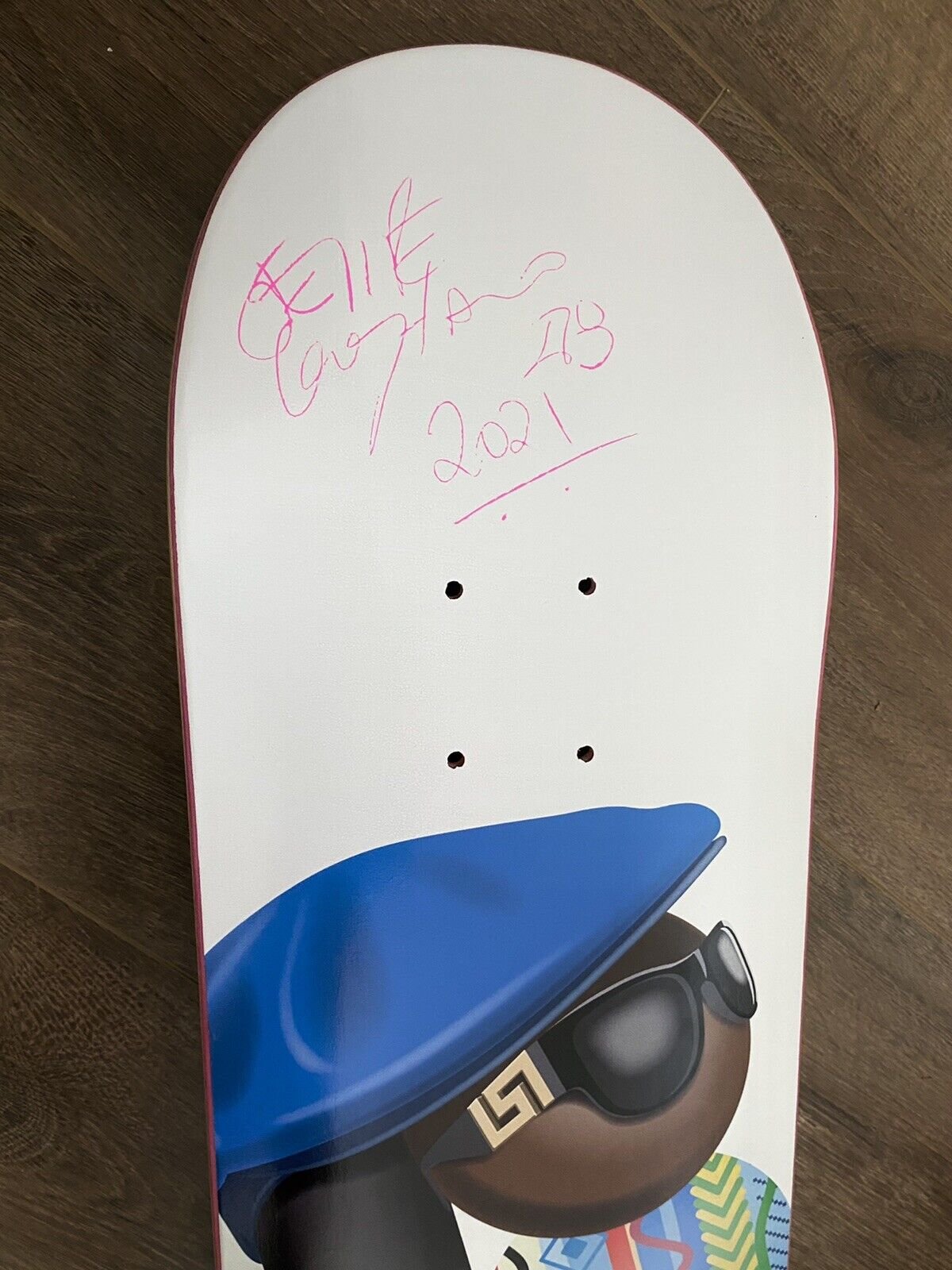 Signed Felipe Gustavo Plan B Everybody Skates Biggie Autographed Skateboard Deck