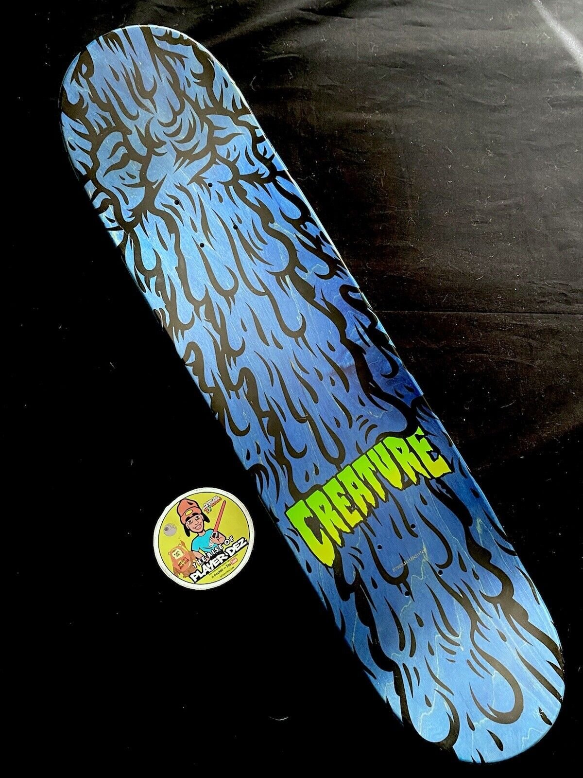 Signed Ryan Reyes Leather Rainbow Creature Autographed Skateboard Deck