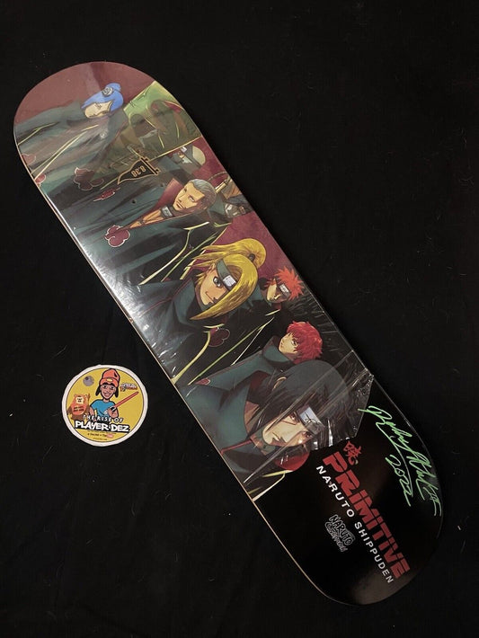 Signed Robert Neal Naruto Criminal Clan Primitive Autographed Skateboard Deck