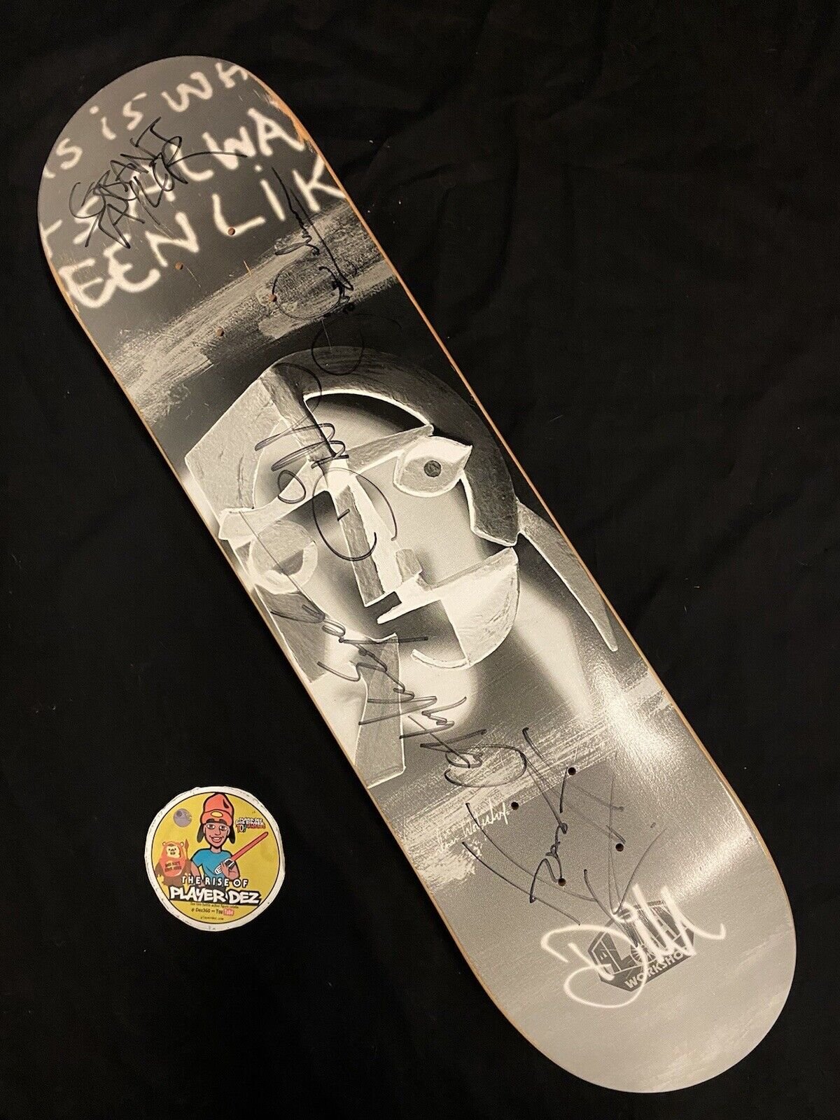 Signed Heath Kirchart Autographed Skateboard Deck Jason Dill Grant Taylor & Anthony Van Engelen AVE Alien Workshop