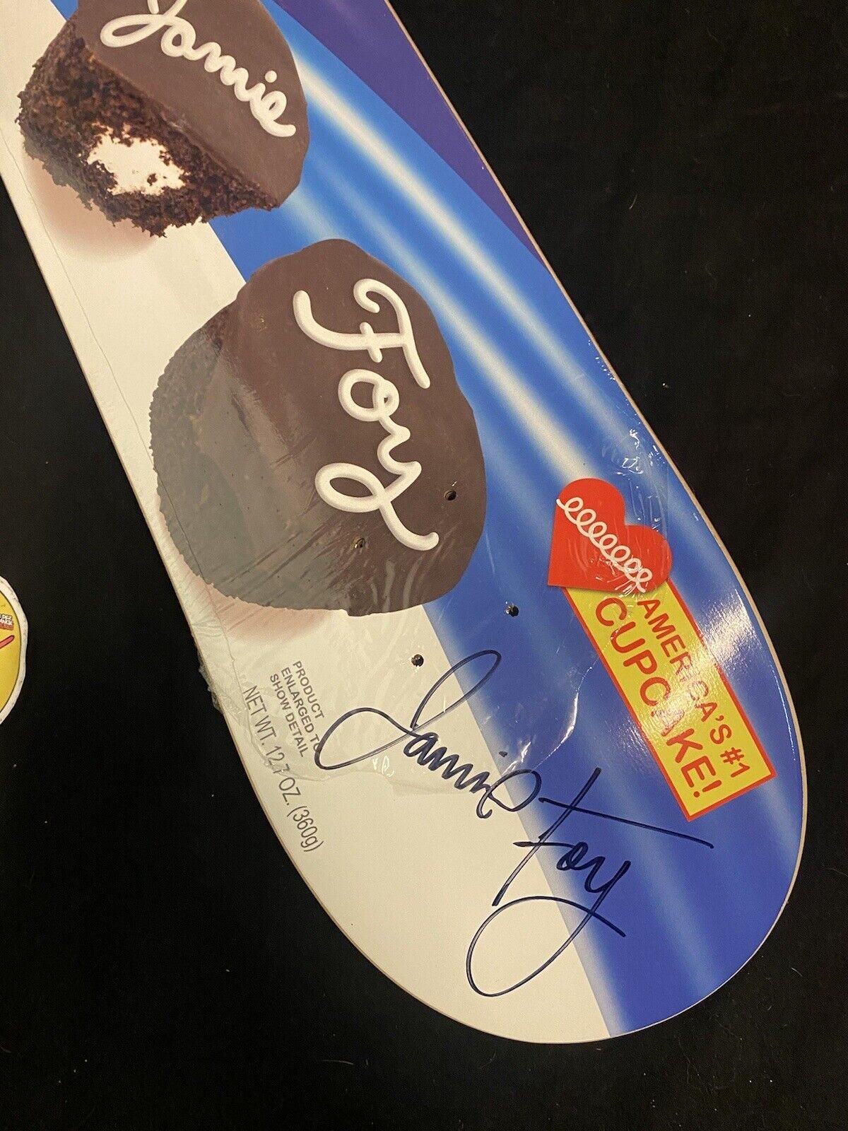 Signed Jamie Foy Big Boy Hostess Cupcakes Deathwish Autographed Skateboard Deck