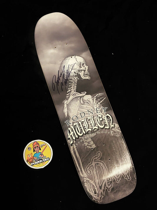 Signed Rodney Mullen Freestyle Autographed Skateboard Deck Pro Model Left Decomposed