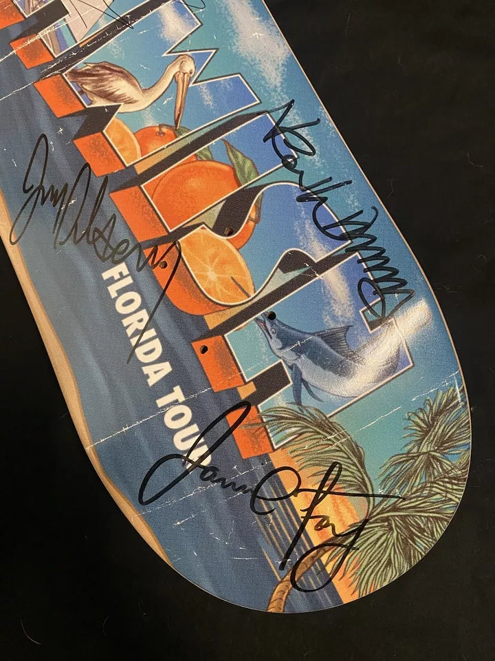 DEATHWISH TEAM SIGNED Jamie Foy Neen WIlliams Autographed Skateboard Deck Florida Tour