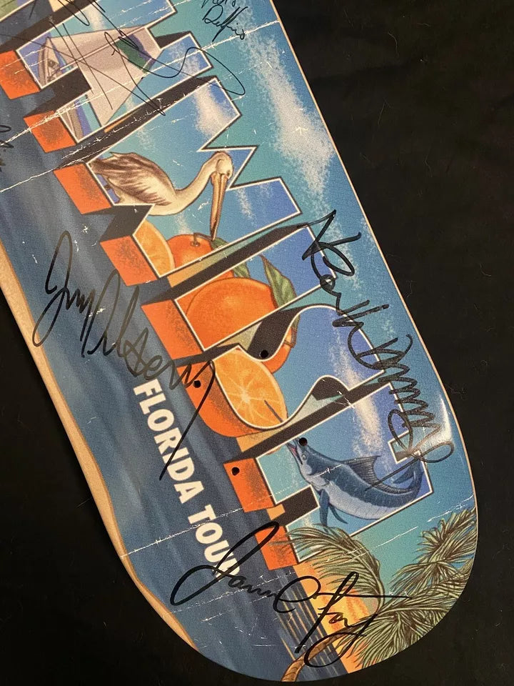 DEATHWISH TEAM SIGNED Jamie Foy Neen WIlliams Autographed Skateboard Deck Florida Tour