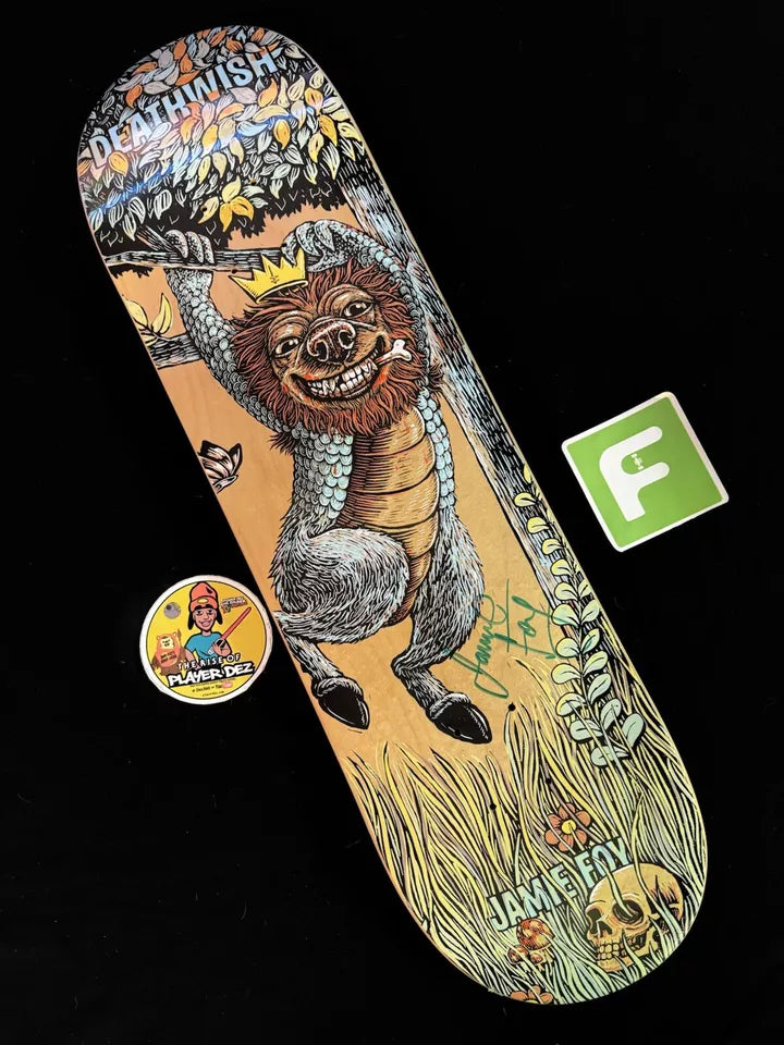 Jamie Foy Signed Deathwish Where The Wild Things Are Autographed Skateboard Deck