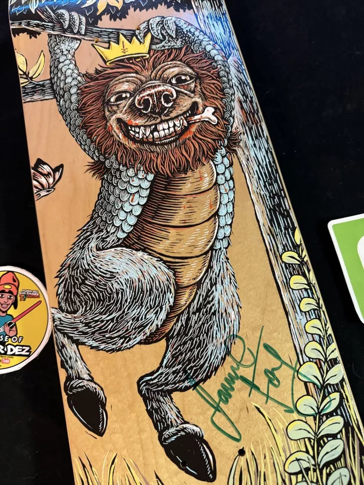 Jamie Foy Signed Deathwish Where The Wild Things Are Autographed Skateboard Deck