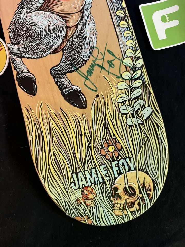 Jamie Foy Signed Deathwish Where The Wild Things Are Autographed Skateboard Deck