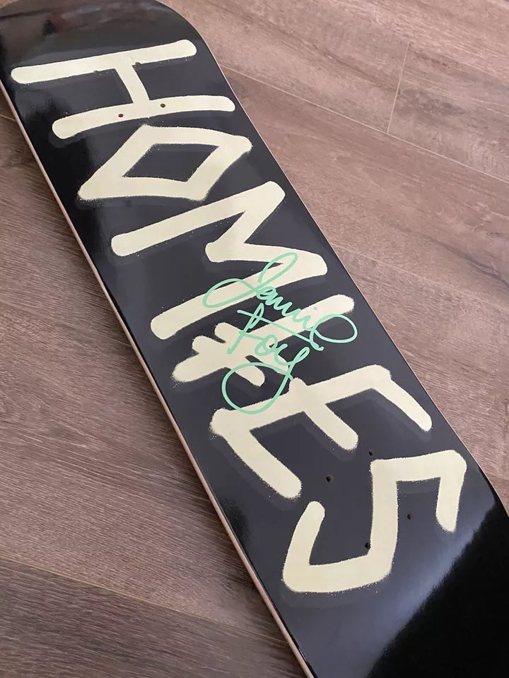 Jamie Foy Signed Deathwish Glow In The Dark Autographed Skateboard Deck Homies GITD