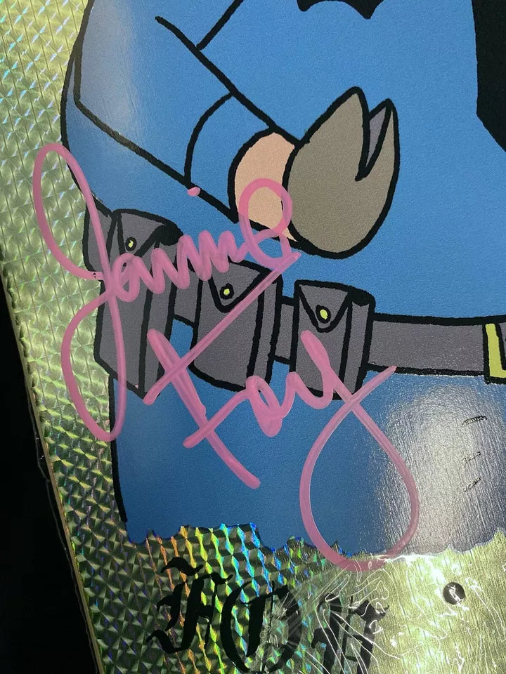 Jamie Foy Signed Security Swine Autographed Deathwish Skateboard Deck