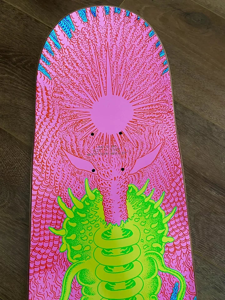 Signed Nyjah Huston Element Tetsunori Tawaraya Autographed Skateboard Deck