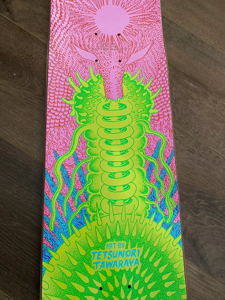 Signed Nyjah Huston Element Tetsunori Tawaraya Autographed Skateboard Deck