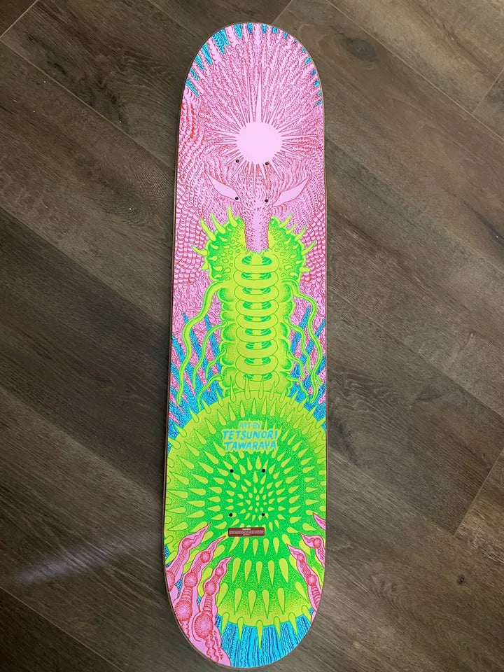 Signed Nyjah Huston Element Tetsunori Tawaraya Autographed Skateboard Deck