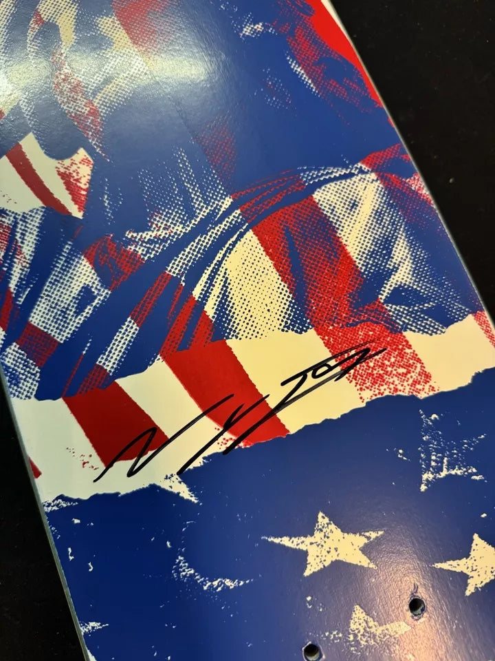 Nyjah Huston Signed States US Olympic Disorder Autographed Skateboard Deck