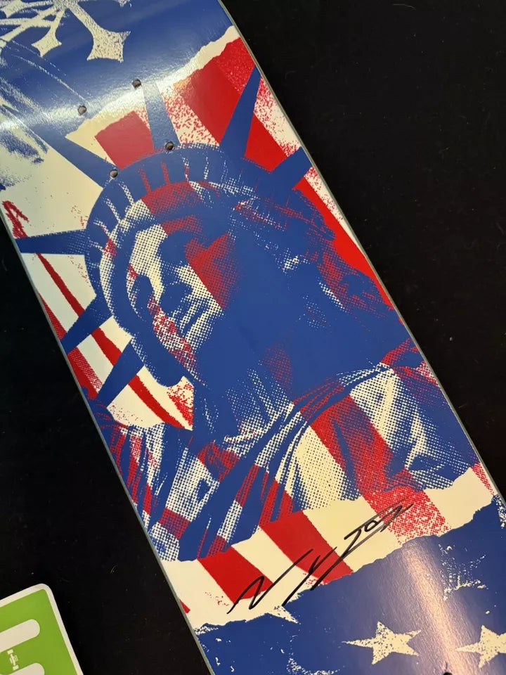 Nyjah Huston Signed States US Olympic Disorder Autographed Skateboard Deck