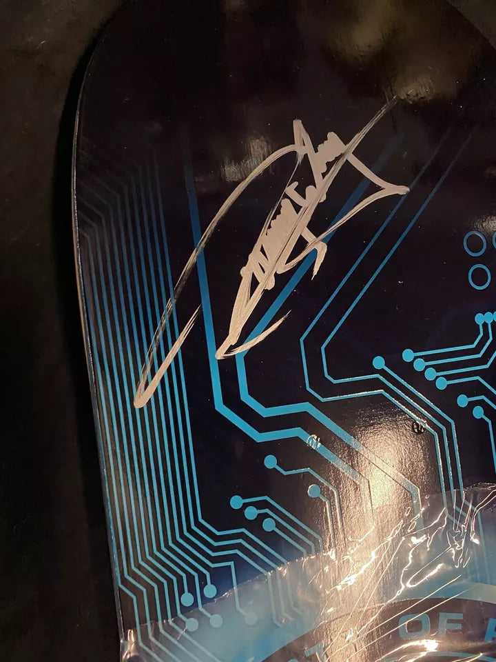 Danny Way Signed Cryptocurrency Blue Plan B Autographed Skateboard Deck