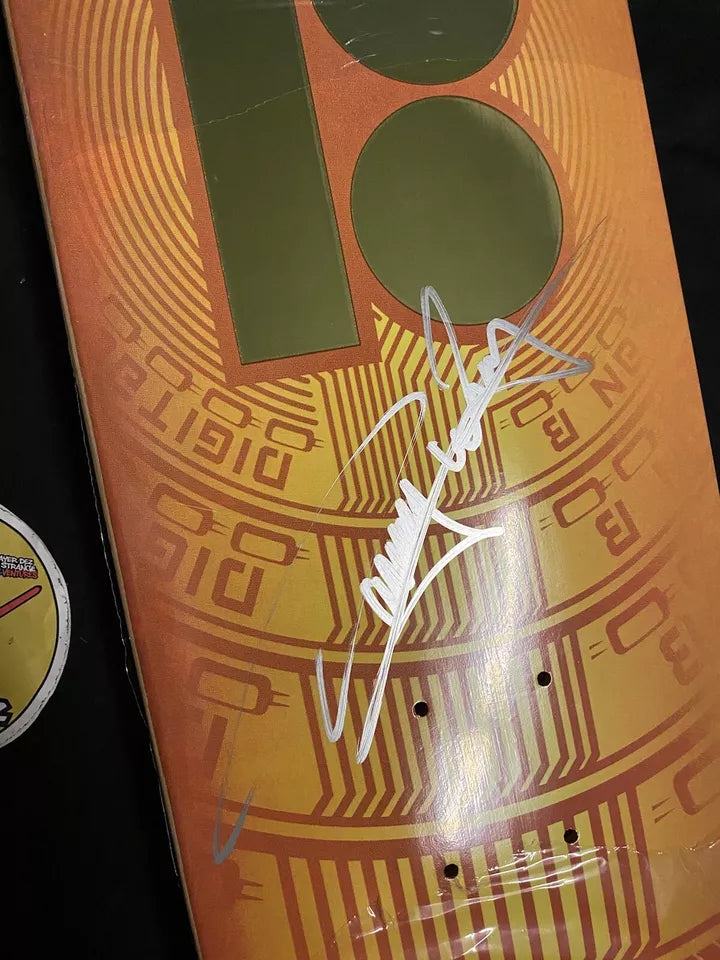 Danny Way Signed Cryptocurrency Gold Plan B Autographed Skateboard Deck