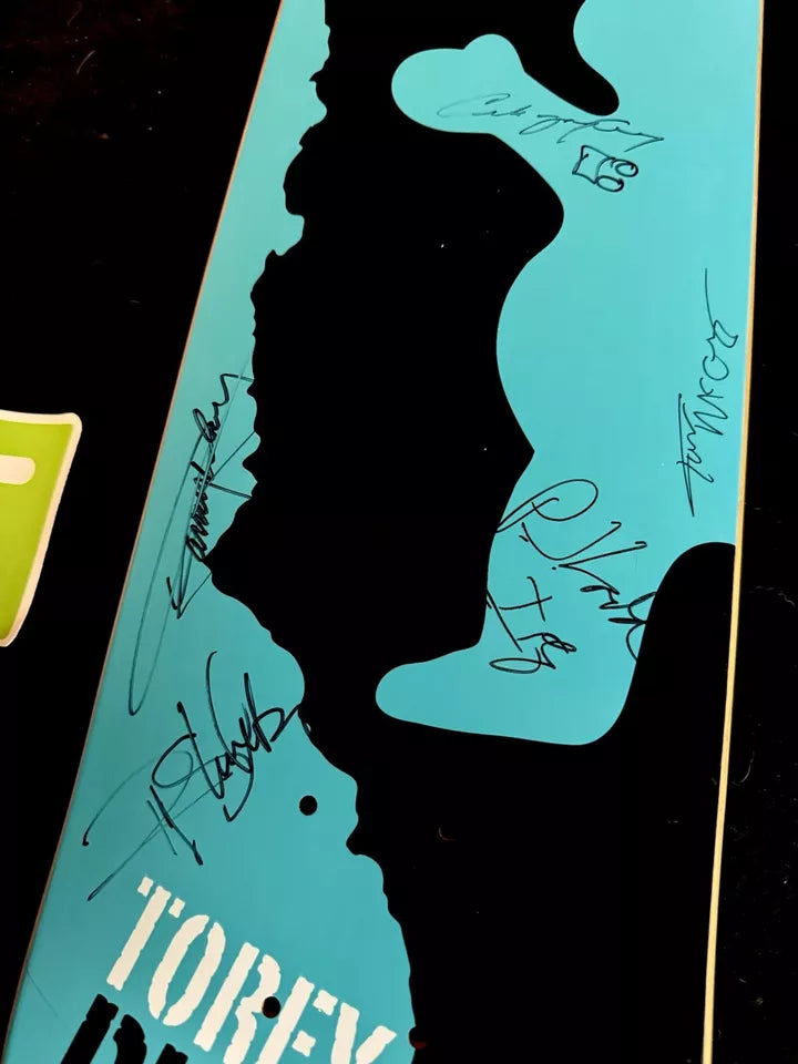 Ryan Sheckler Danny Way Torey Pudwill Team Signed Plan B Autographed Skateboard Deck