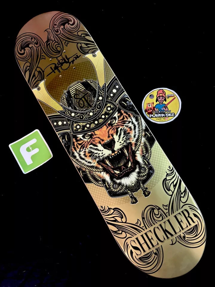 Ryan Sheckler Signed Sandlot Times Tiger Warrior Autographed Skateboard Deck