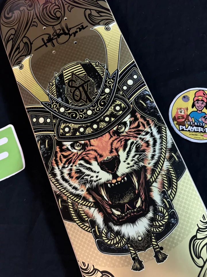 Ryan Sheckler Signed Sandlot Times Tiger Warrior Autographed Skateboard Deck