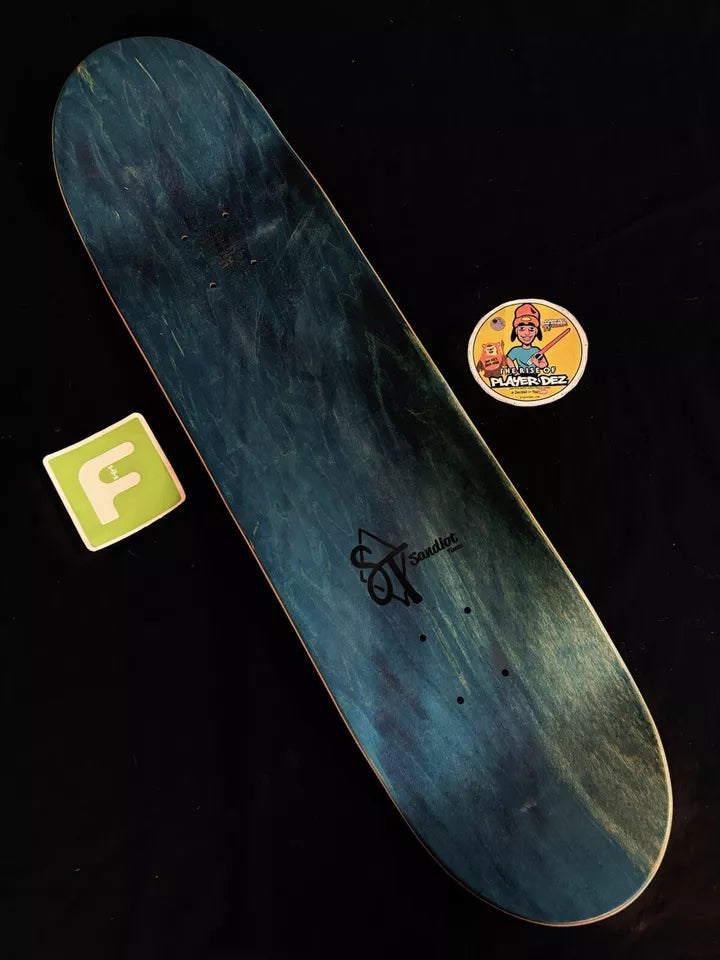 Ryan Sheckler Signed Sandlot Times Tiger Warrior Autographed Skateboard Deck