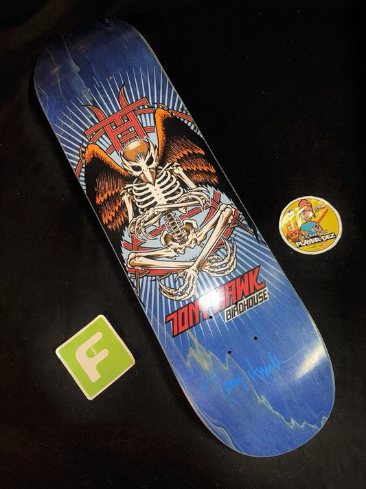 Tony Hawk Signed Hawkman Birdhouse Autographed Skateboard Deck