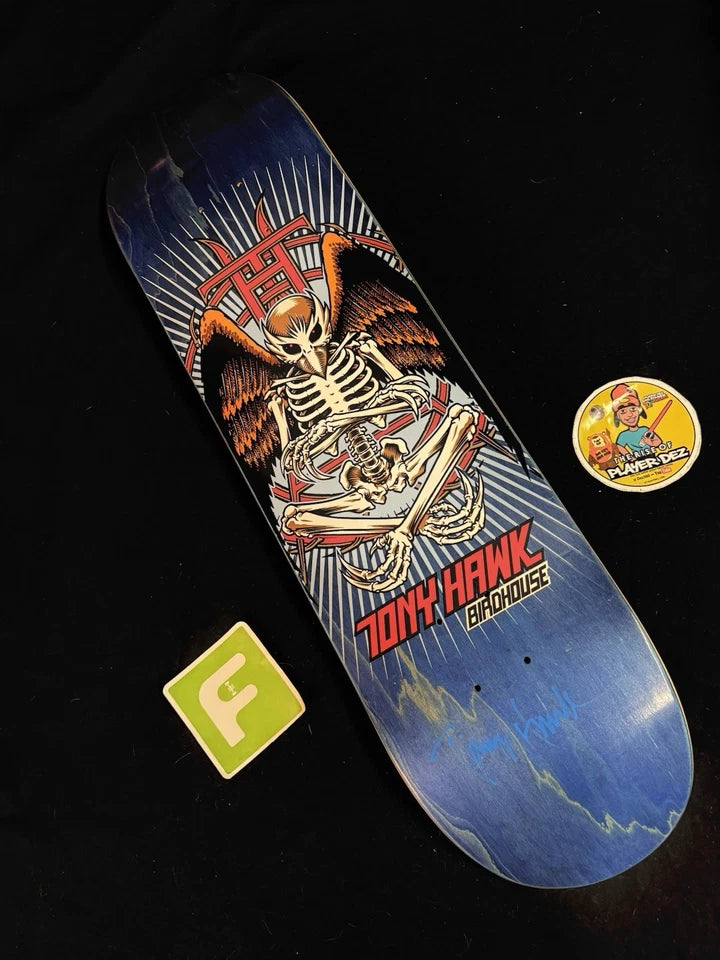 Tony Hawk Signed Hawkman Birdhouse Autographed Skateboard Deck