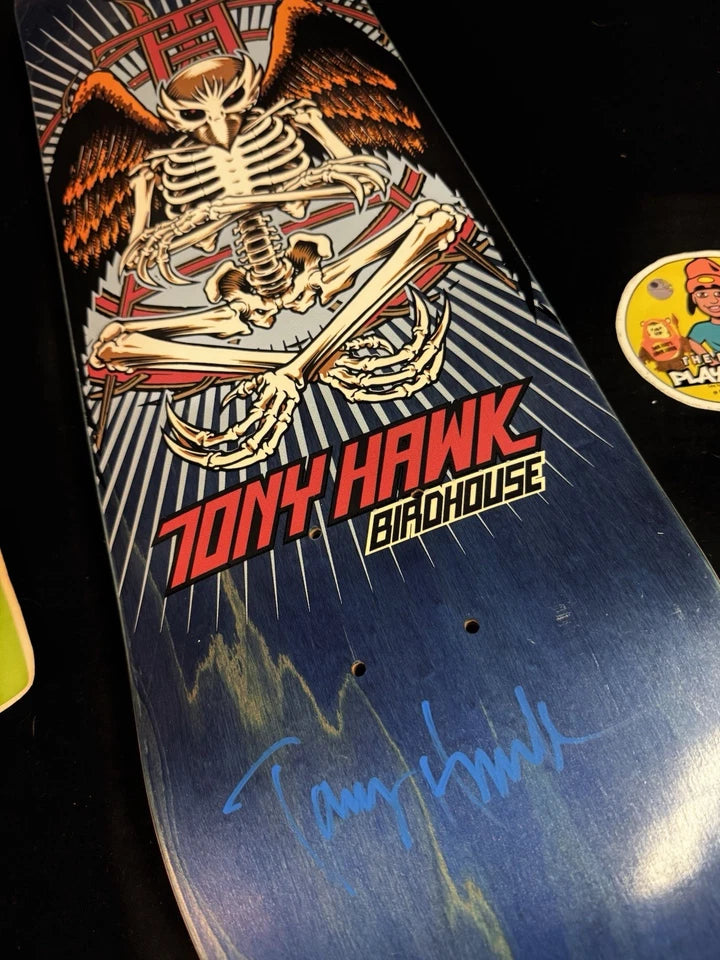 Tony Hawk Signed Hawkman Birdhouse Autographed Skateboard Deck