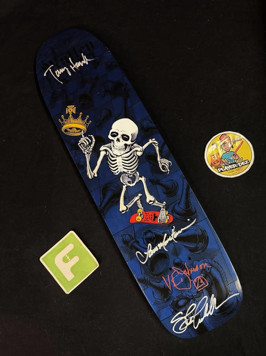 Tony Hawk Signed Rodney Mullen Steve Caballero Bones Brigade Series 15 Team Autographed Skateboard Deck