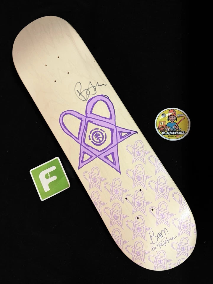 Bam Margera Signed Tyson Heartagram HIM Autographed Skateboard Deck Element
