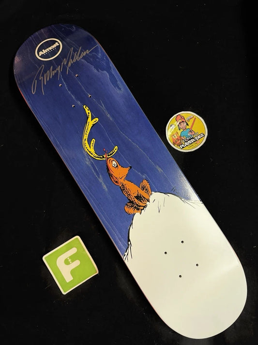 Signed Rodney Mullen Dr. Seuss Cat Hat Mutt Almost Skateboard Deck