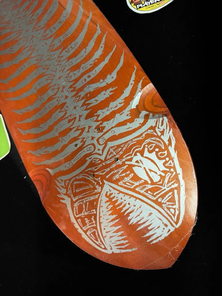 Signed Tony Alva Skates Pool King Autographed Skateboard Deck Piranha