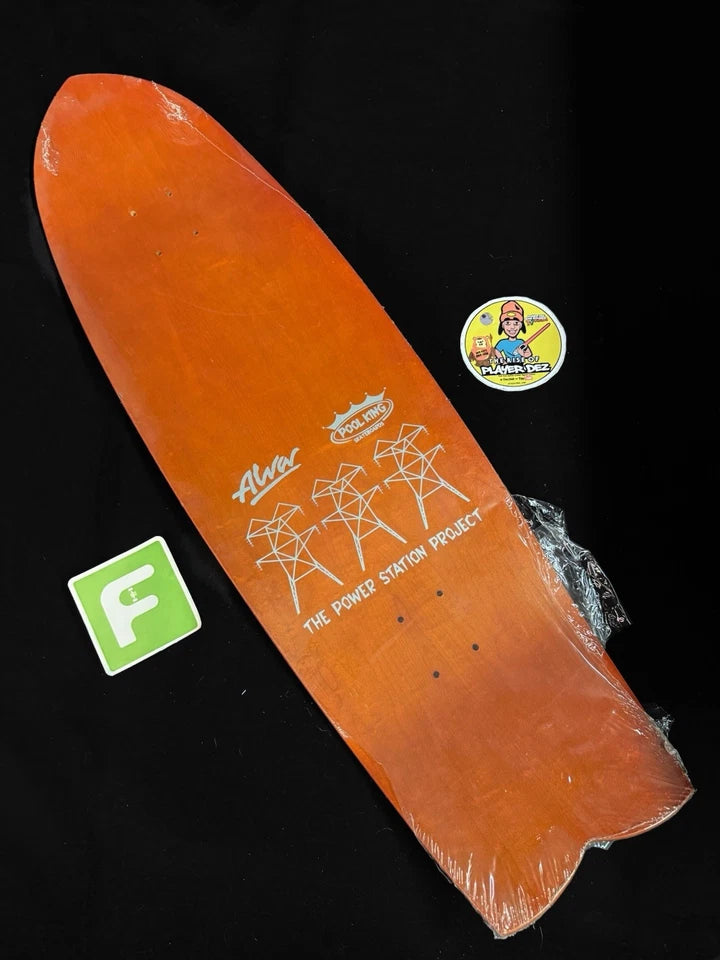 Signed Tony Alva Skates Pool King Autographed Skateboard Deck Piranha