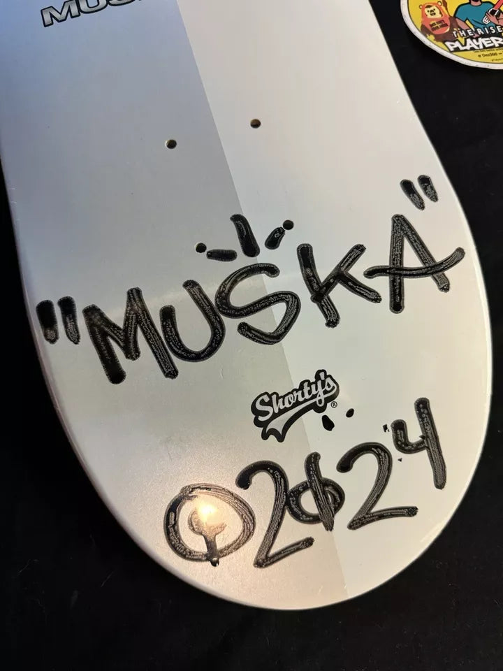 Chad Muska Signed Chadillac Muskalade 2024 Shorty’s Autographed Skateboard Deck