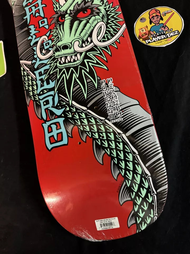 Signed Steve Caballero Autographed Skateboard Deck Powell Peralta Red Dip Ban This