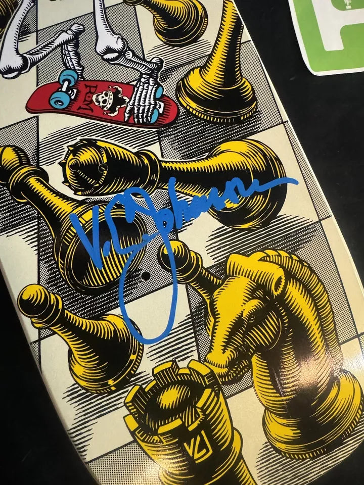Signed Rodney Mullen VC Johnson Autographed Skateboard Deck Series 5 Bones Brigade Powell