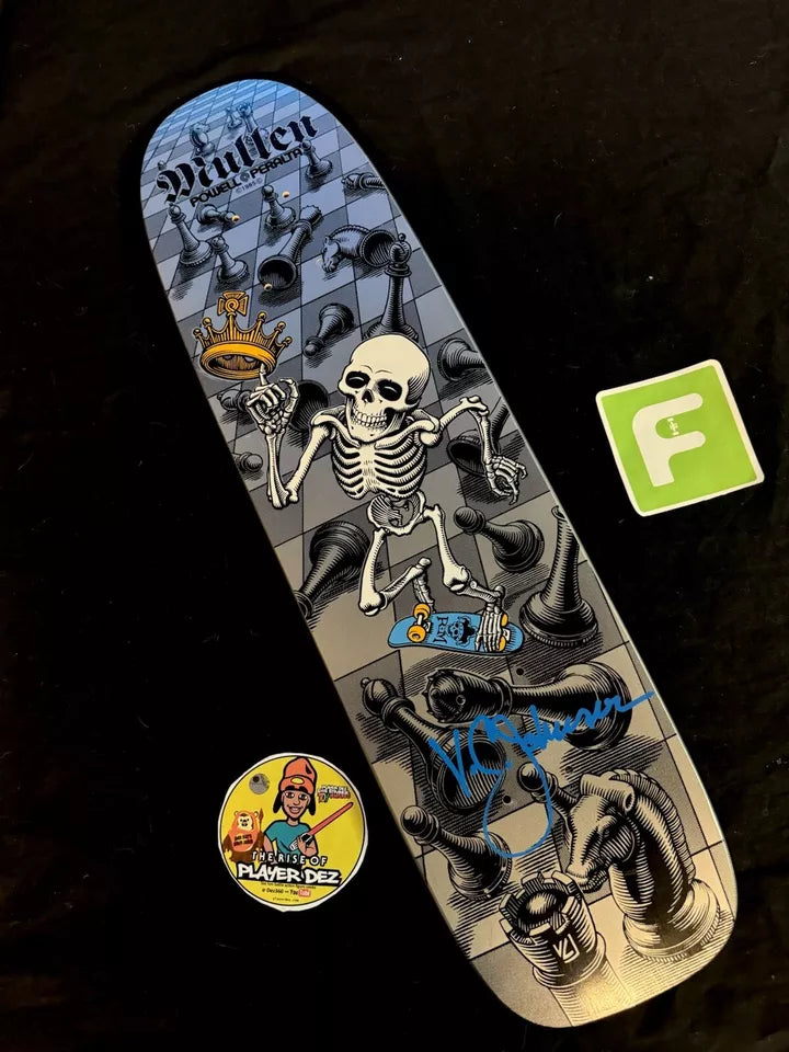 Signed Rodney Mullen Autographed Skateboard Deck VC Johnson Powell Peralta 12 Bones Brigade