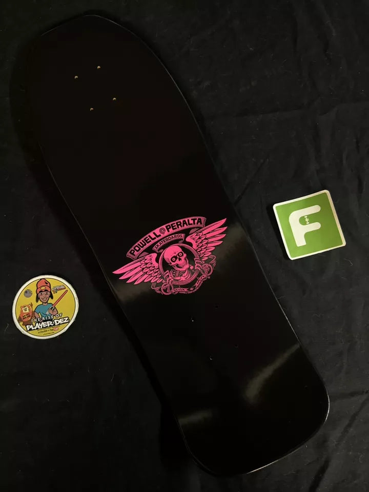 Signed Mike Vallely Autographed Skateboard Deck BlackLight Elephant Powell Peralta