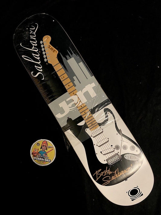 Signed Bastien Salabanzi Fender Guitar Jart Autographed Skateboard Deck