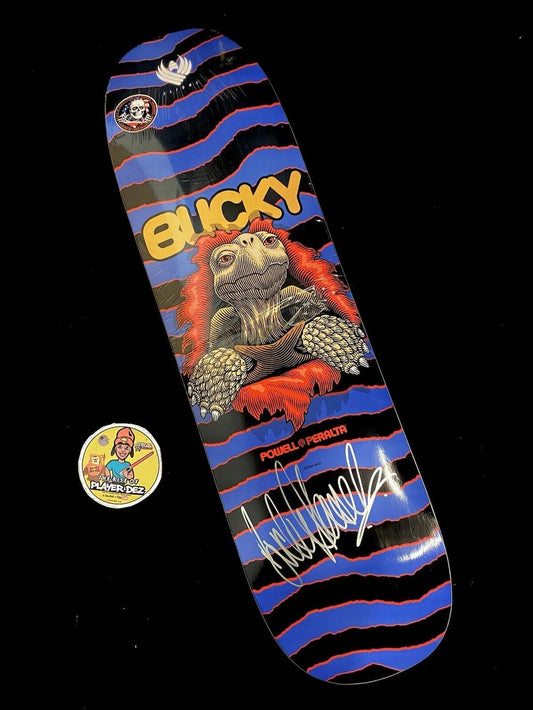 Signed Bucky Lasek Powell Peralta Autographed Skateboard Deck Tortoise Flight