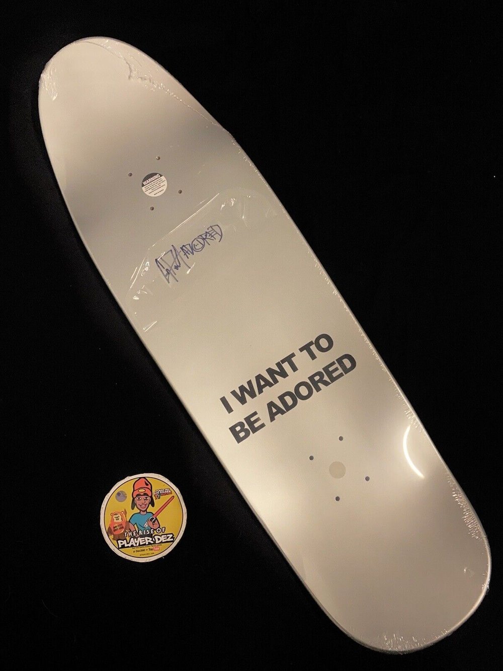 Signed Corey Duffel Adored UFO X Files Autographed Skateboard Deck I Want To Believe