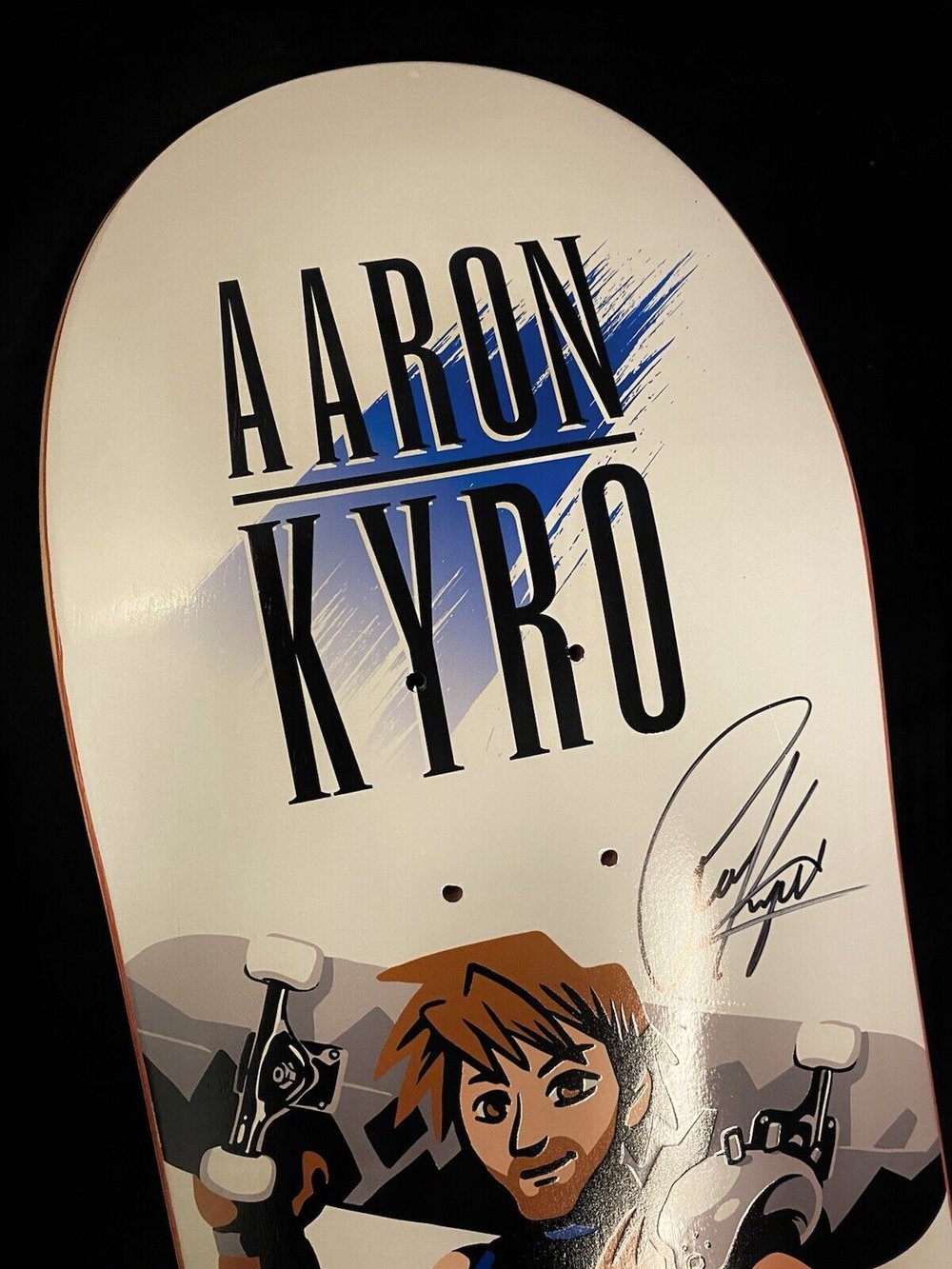 Signed Aaron Kyro Revive Final Fantasy VII Anime Autographed Skateboard Deck