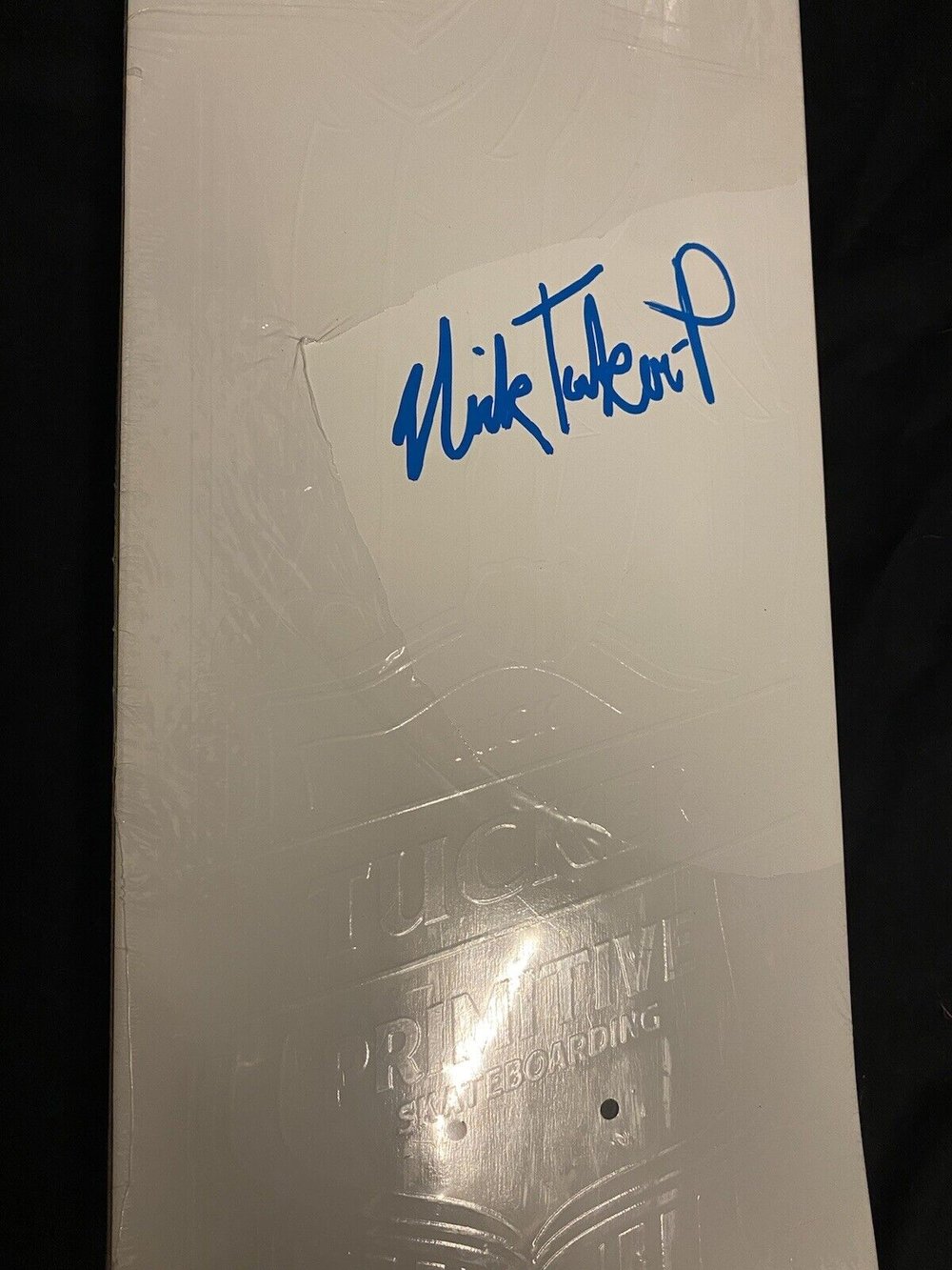 Signed Nick Tucker Push Primitive Autographed Skateboard Deck White Wolf Spirit Animal