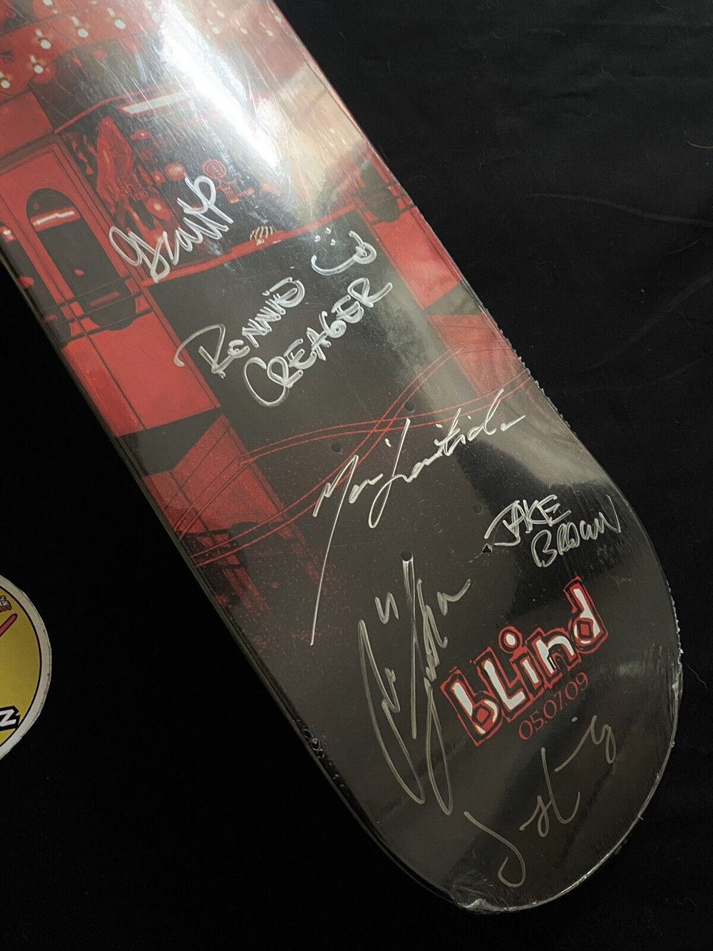 Signed Ronnie Creager Jake Brown Jani Laitala James Craig Grant Patterson Blind Skateboard Deck Autographed