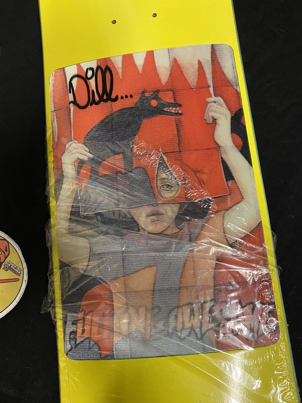 Signed Jason Dill F****** Awesome Tiger Holographic 8” FA Autographed Skateboard Deck